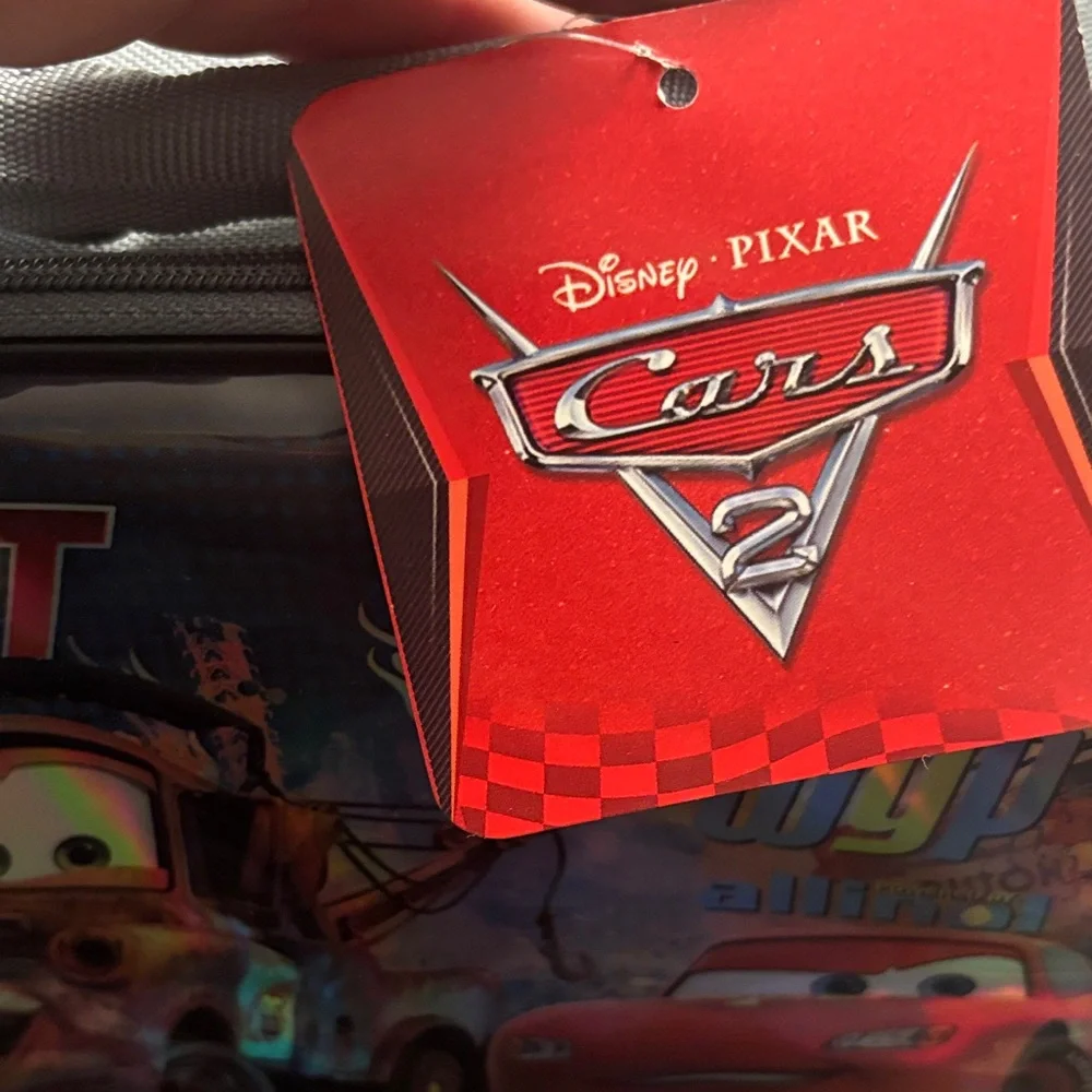 Cars Themed Lunch Box with Tow Mater and Lightning McQueen